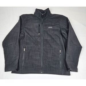 Eddie Bauer X Pelle Colab Jacket Mens XL. Grey Full-Zip Soft Shell